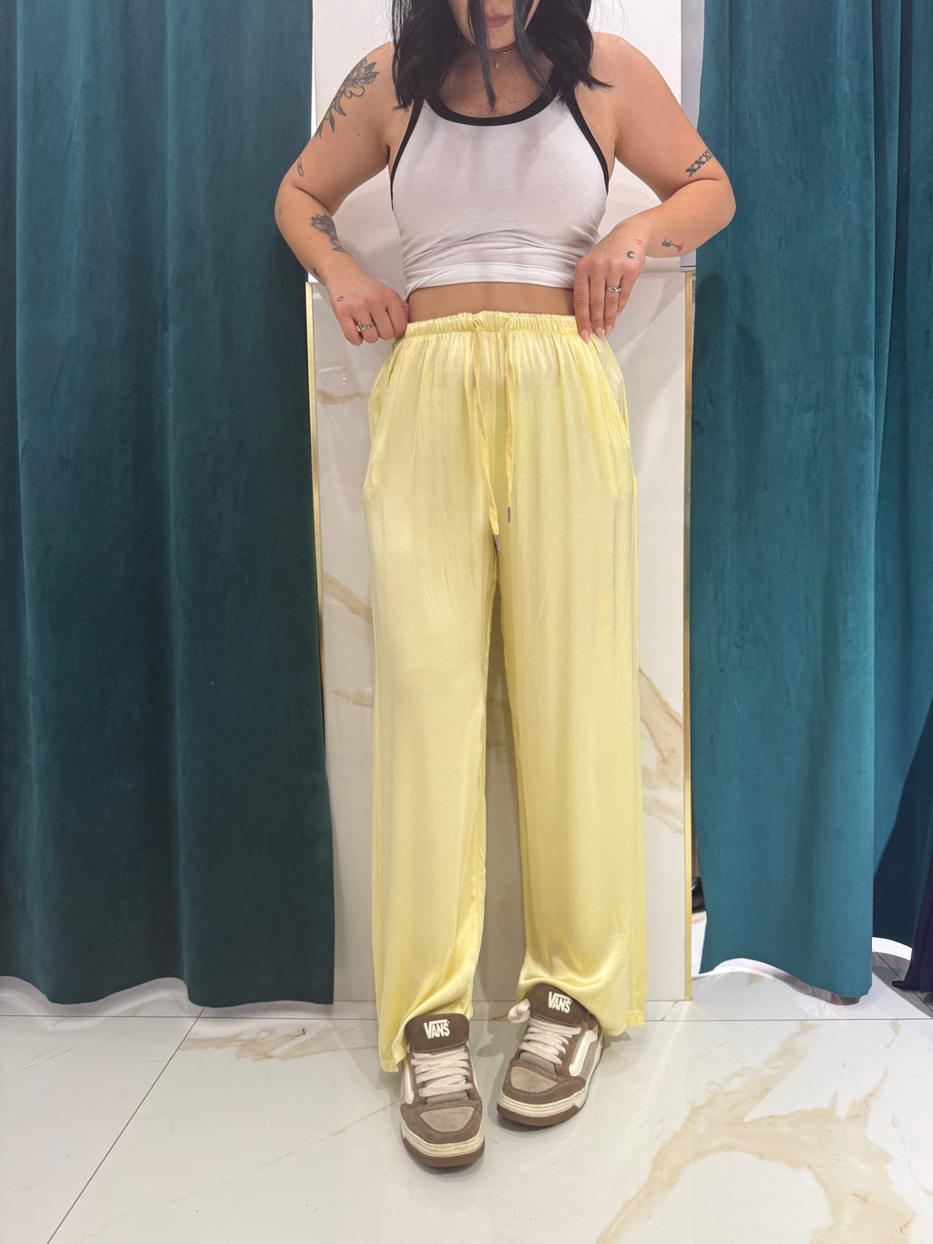 Pantalone satin