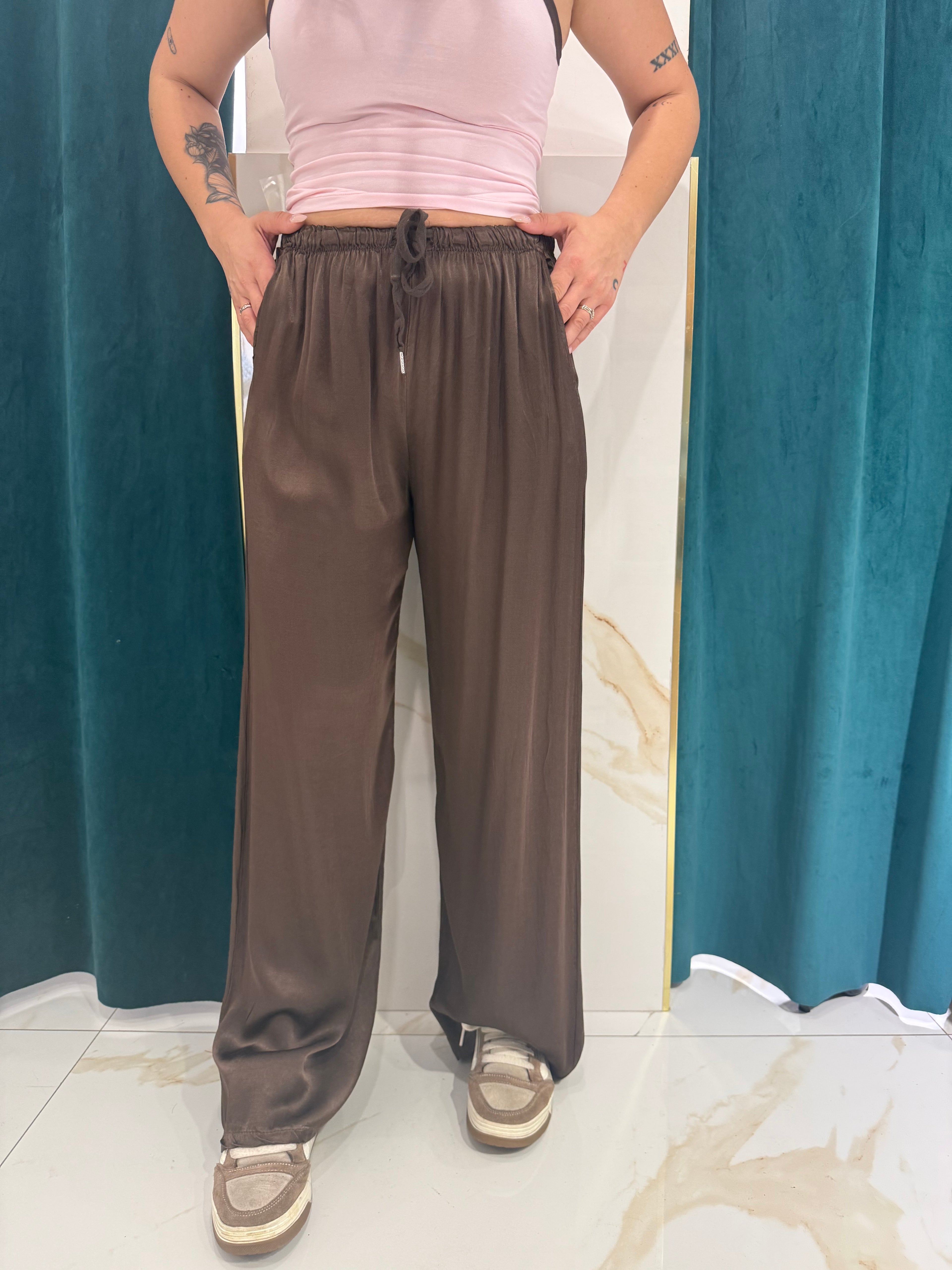 Pantalone satin