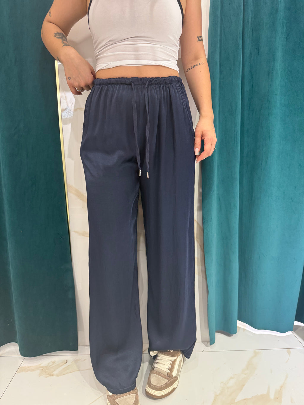Pantalone satin