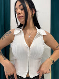 Maglia con zip