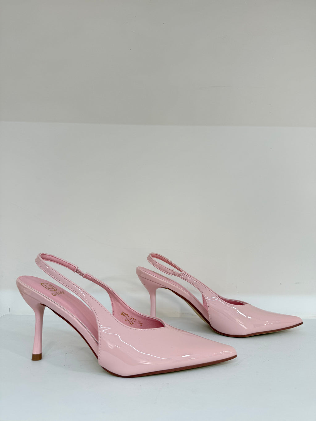 Slingback GIVANA in Vernice – Azzurro Cielo