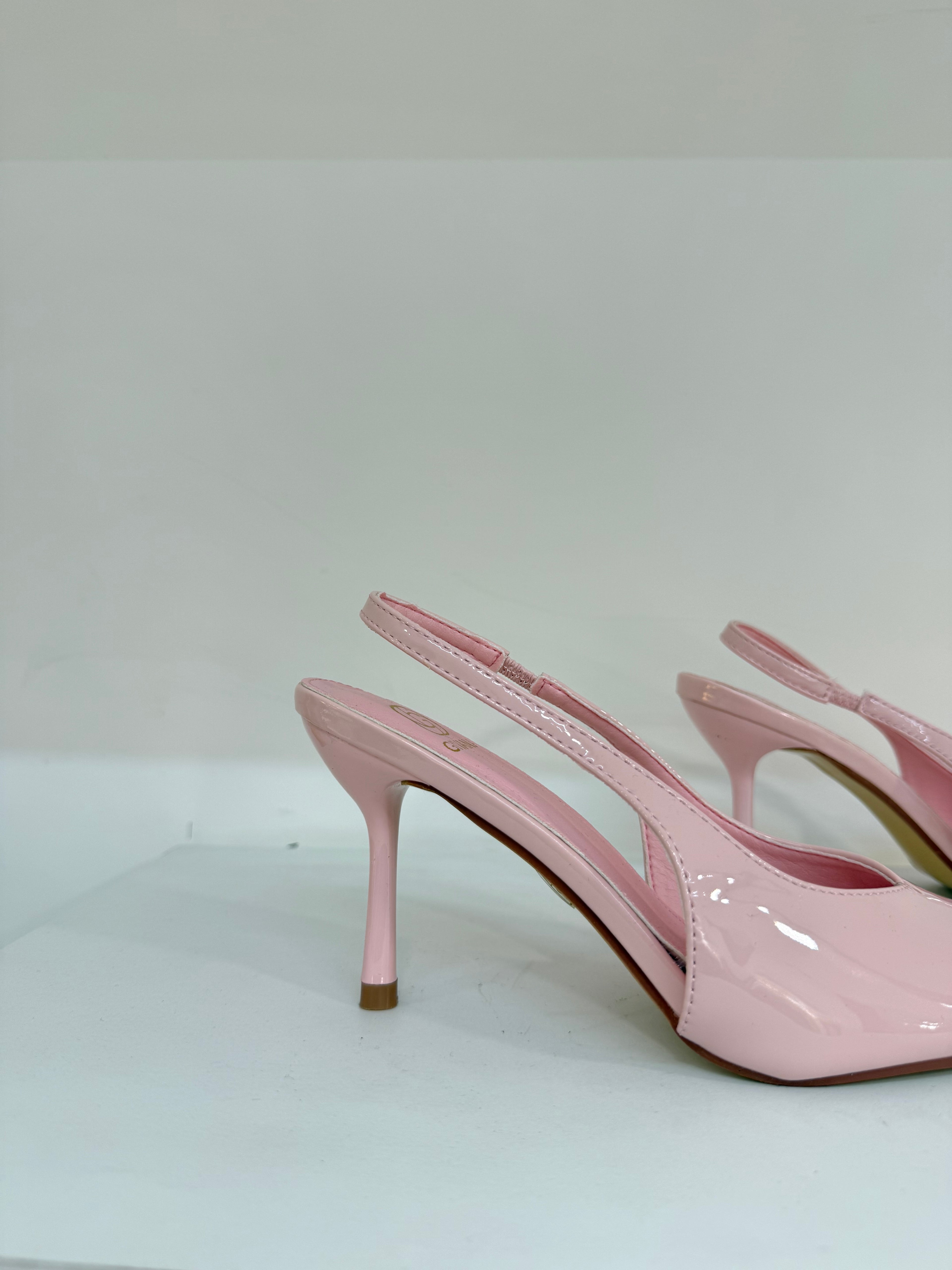 Slingback GIVANA in Vernice – Azzurro Cielo