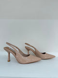 Slingback "Bottega" in Vernice Nude